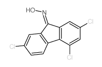 9H-Fluoren-9-one,2,4,7-trichloro-, oxime结构式