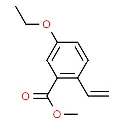 Benzoic acid, 2-ethenyl-5-ethoxy-, methyl ester (9CI)结构式