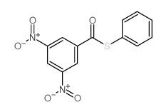 Benzenecarbothioicacid, 3,5-dinitro-, S-phenyl ester结构式