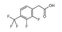 2,3-Difluoro-4-(trifluoromethyl)phenylacetic acid Structure