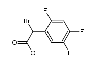 α-bromo-(2,4,5-trifluorophenyl)acetic acid Structure