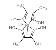 Rhodate(1-),bis[[2,3-butanedione di(oximato-kN)](1-)]dichloro-, hydrogen, (OC-6-12)- (9CI) structure