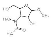 Ribofuranoside, methyl3-deoxy-3-(N-methylacetamido)-, a-D- (8CI)结构式