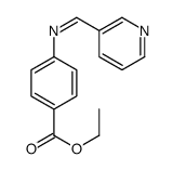 ethyl 4-(pyridin-3-ylmethylideneamino)benzoate结构式