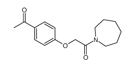 2-(4-acetylphenoxy)-1-(azepan-1-yl)ethanone Structure