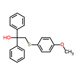 2-[(4-Methoxyphenyl)sulfanyl]-1,1-diphenylethanol Structure