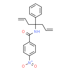 N-(1-allyl-1-phenyl-3-buten-1-yl)-4-nitrobenzamide结构式