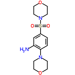 5-(MORPHOLINE-4-SULFONYL)-2-MORPHOLIN-4-YL-PHENYLAMINE Structure