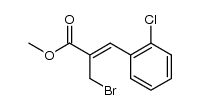 methyl (2Z)-2-(bromomethyl)-3-(2-chlorophenyl)prop-2-enoate结构式