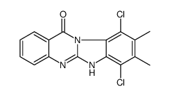 7,10-dichloro-8,9-dimethyl-5H-benzimidazolo[2,1-b]quinazolin-12-one Structure