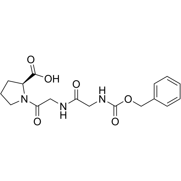 L-Proline,1-[N-[N-[(phenylmethoxy)carbonyl]glycyl]glycyl]- (9CI) structure