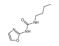 N-Butyl-N'-(oxazol-2-yl)urea结构式