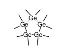 decamethylcyclopentagermane结构式