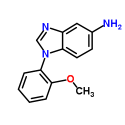 1-(2-methoxyphenyl)-1H-benzo[d]imidazol-5-amine结构式