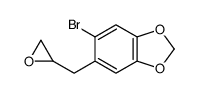 5-bromo-6-(oxiran-2-ylmethyl)-1,3-benzodioxole Structure