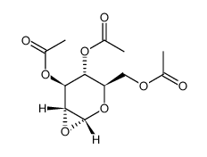 1,2-anhydro-alpha-D-glucopyranose 3,4,6-triacetate Structure