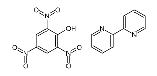 2-pyridin-2-ylpyridine,2,4,6-trinitrophenol结构式