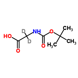 GLYCINE-N-T-BOC (2,2-D2) Structure