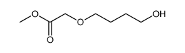 (4-Hydroxy-butoxy)-acetic Acid Methyl Ester结构式