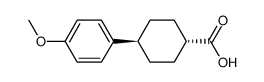 trans-4-(4-methoxyphenyl)cyclohexane-1-carboxylic acid Structure