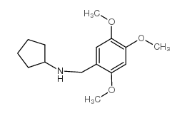 N-[(2,4,5-trimethoxyphenyl)methyl]cyclopentanamine structure