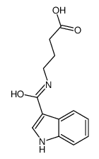 4-(1H-indole-3-carbonylamino)butanoic acid结构式