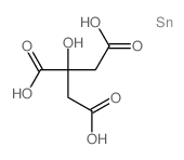 2-hydroxypropane-1,2,3-tricarboxylic acid Structure