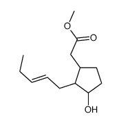 methyl 2-(3-hydroxy-2-pent-2-enylcyclopentyl)acetate Structure