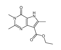 2,3,6-trimethyl-4-oxo-4,5-dihydro-3H-pyrrolo[3,2-d]pyrimidine-7-carboxylic acid ethyl ester Structure