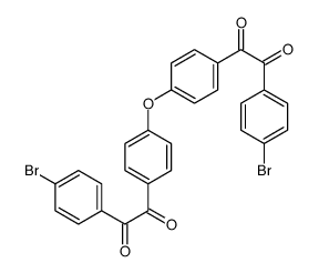 1-(4-bromophenyl)-2-[4-[4-[2-(4-bromophenyl)-2-oxoacetyl]phenoxy]phenyl]ethane-1,2-dione结构式