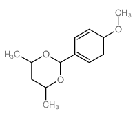 2-(4-methoxyphenyl)-4,6-dimethyl-1,3-dioxane Structure