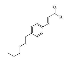 3-(4-hexylphenyl)prop-2-enoyl chloride结构式