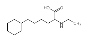 Cyclohexanehexanoic acid, a-(ethylamino)-结构式