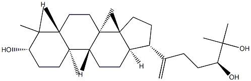 (24S)-5α-Dammar-20-ene-3β,24,25-triol结构式