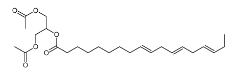 9,12,15-Octadecatrienoic acid, 2-(acetyloxy)-1-[(acetyloxy)methyl]ethy l ester, (Z,Z,Z)- Structure