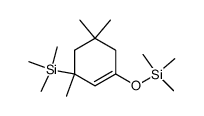 trimethyl(1,5,5-trimethyl-3-((trimethylsilyl)oxy)cyclohex-2-en-1-yl)silane结构式