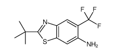 2-tert-butyl-5-(trifluoromethyl)-1,3-benzothiazol-6-amine Structure