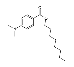 OCTYLDIMETHYL P-AMINOBENZOIC ACID Structure