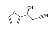 (S)-3-hydroxy-3-(thiophen-2-yl)propanenitrile结构式