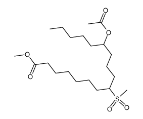 methyl 8-methylsulfonyl-12-acetoxyheptadecanoate结构式