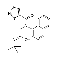 1,2,3-Thiadiazole-4-carboxamide,N-[2-[(1,1-dimethylethyl)amino]-2-oxoethyl]-N-1-naphthalenyl-(9CI)结构式