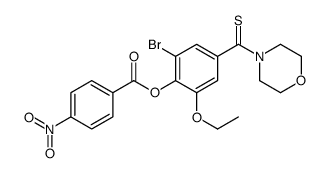 [2-bromo-6-ethoxy-4-(morpholine-4-carbothioyl)phenyl] 4-nitrobenzoate Structure