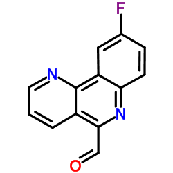 9-FLUORO-BENZO[H][1,6]NAPHTHYRIDINE-5-CARBALDEHYDE Structure