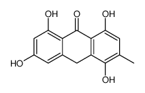 1,4,6,8-tetrahydroxy-3-methyl-10H-anthracen-9-one Structure