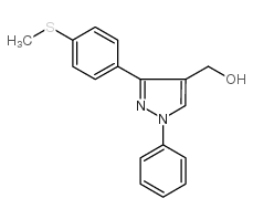 (3-(4-(methylthio)phenyl)-1-phenyl-1h-pyrazol-4-yl)methanol picture