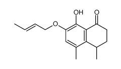 7-[((Z)-But-2-enyl)oxy]-8-hydroxy-4,5-dimethyl-3,4-dihydro-2H-naphthalen-1-one结构式