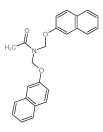 N,N-bis(naphthalen-2-yloxymethyl)acetamide Structure