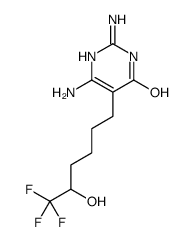 2,6-diamino-5-(6,6,6-trifluoro-5-hydroxyhexyl)-1H-pyrimidin-4-one Structure