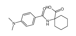 1-[[4-(dimethylamino)benzoyl]amino]cyclohexane-1-carboxylic acid结构式