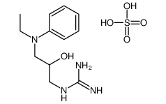 (C-azaniumylcarbonimidoyl)-[3-(N-ethylanilino)-2-hydroxypropyl]azanium,sulfate Structure